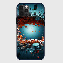Чехол iPhone 12 Pro Объемная дыра из частиц