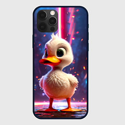 Чехол iPhone 12 Pro Уточка в неоне