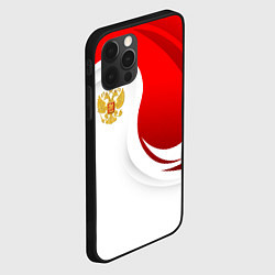 Чехол для iPhone 12 Pro Россия - красный и белый, цвет: 3D-черный — фото 2