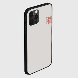 Чехол для iPhone 12 Pro Вязью Татьяна - красная надпись, цвет: 3D-черный — фото 2