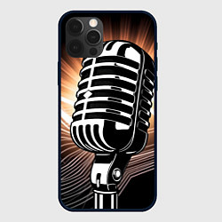 Чехол iPhone 12 Pro Микрофон и звуковые волны