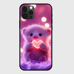 Чехол для iPhone 12 Pro Милый грызун с сердечком, цвет: 3D-черный