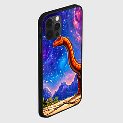 Чехол для iPhone 12 Pro Диплодок звездной ночью, цвет: 3D-черный — фото 2