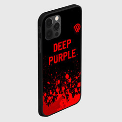 Чехол для iPhone 12 Pro Deep Purple - red gradient посередине, цвет: 3D-черный — фото 2