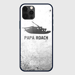 Чехол для iPhone 12 Pro Papa Roach - white gradient, цвет: 3D-черный