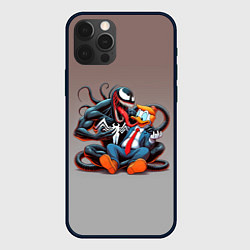 Чехол iPhone 12 Pro Venom and Duck-Donald - ai art fantasy