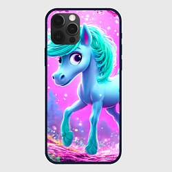 Чехол iPhone 12 Pro Бирюзовая лошадка