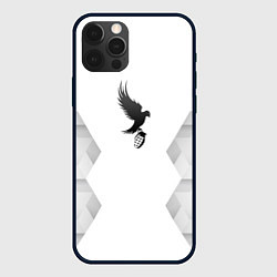 Чехол iPhone 12 Pro Hollywood Undead white poly