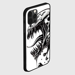 Чехол для iPhone 12 Pro Свирепая морда Венома - ядовитая слизь, цвет: 3D-черный — фото 2