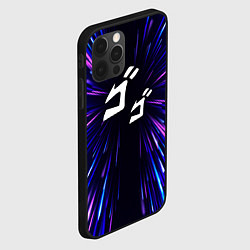 Чехол для iPhone 12 Pro JoJo Bizarre Adventure neon energy, цвет: 3D-черный — фото 2