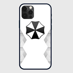 Чехол для iPhone 12 Pro Resident Evil white poly, цвет: 3D-черный