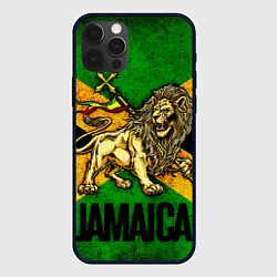 Чехол iPhone 12 Pro Jamaica lion flag
