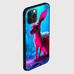 Чехол для iPhone 12 Pro Кенгуру в синем лесу, цвет: 3D-черный — фото 2