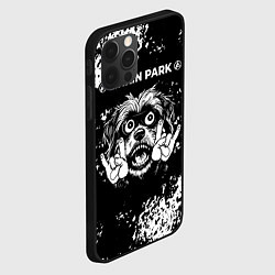 Чехол для iPhone 12 Pro Linkin Park 2024 рок пес, цвет: 3D-черный — фото 2