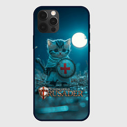 Чехол iPhone 12 Pro Stronghold Crusader котик рыцарь