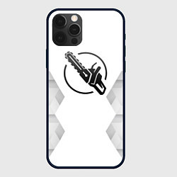 Чехол iPhone 12 Pro Chainsaw Man white poly