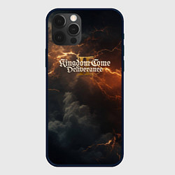 Чехол для iPhone 12 Pro Kingdom Come Deliverance 2 dark sky, цвет: 3D-черный