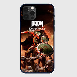 Чехол для iPhone 12 Pro Doom slayer Doom the dark ages, цвет: 3D-черный