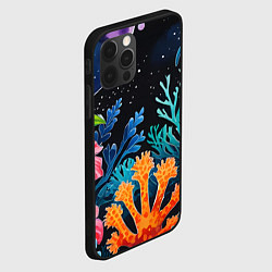 Чехол для iPhone 12 Pro Космические кораллы, цвет: 3D-черный — фото 2