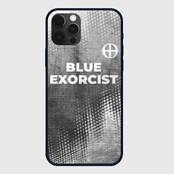 Чехол для iPhone 12 Pro Blue Exorcist - grey gradient посередине, цвет: 3D-черный