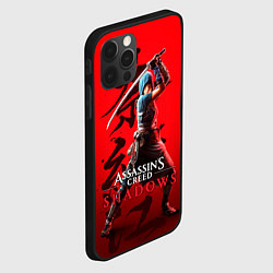 Чехол для iPhone 12 Pro Assassins Creed Shadows - Shinobi Naoe, цвет: 3D-черный — фото 2