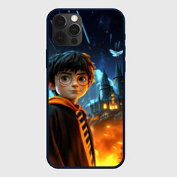 Чехол для iPhone 12 Pro Гарри Поттер замок в небе, цвет: 3D-черный