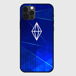 Чехол iPhone 12 Pro The Sims blue poly