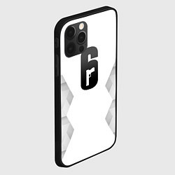 Чехол для iPhone 12 Pro Rainbow Six white poly, цвет: 3D-черный — фото 2