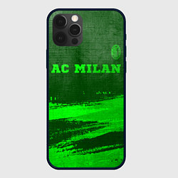 Чехол iPhone 12 Pro AC Milan - green gradient посередине