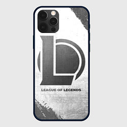 Чехол для iPhone 12 Pro League of Legends - white gradient, цвет: 3D-черный