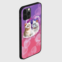 Чехол для iPhone 12 Pro Кошачья влюбленность, цвет: 3D-черный — фото 2