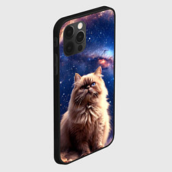 Чехол для iPhone 12 Pro Гималайская кошка в космосе, цвет: 3D-черный — фото 2