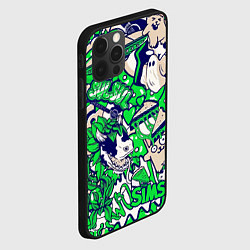 Чехол для iPhone 12 Pro The Sims стикеры, цвет: 3D-черный — фото 2