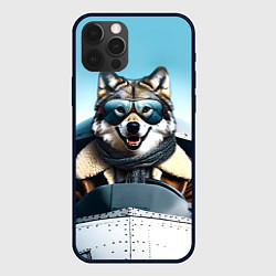 Чехол iPhone 12 Pro Волк авиатор