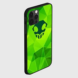 Чехол для iPhone 12 Pro Bleach green poly, цвет: 3D-черный — фото 2