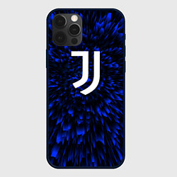 Чехол для iPhone 12 Pro Juventus blue energy, цвет: 3D-черный