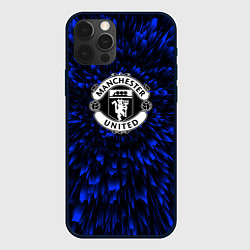 Чехол iPhone 12 Pro Manchester United blue energy