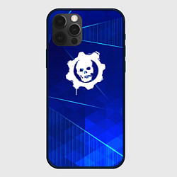 Чехол iPhone 12 Pro Gears of War blue poly