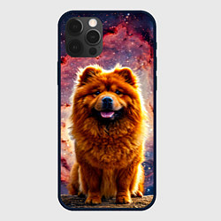 Чехол iPhone 12 Pro Чау-чау в космосе