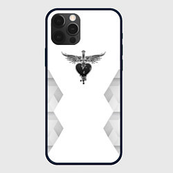 Чехол iPhone 12 Pro Bon Jovi white poly