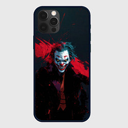 Чехол iPhone 12 Pro Джокер и красная полоса краски