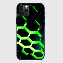 Чехол iPhone 12 Pro Neon Honeycombs