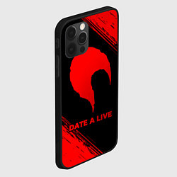 Чехол для iPhone 12 Pro Date A Live - red gradient, цвет: 3D-черный — фото 2