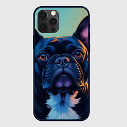 Чехол iPhone 12 Pro Вечер и бульдог