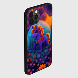 Чехол для iPhone 12 Pro Сказочный единорог, цвет: 3D-черный — фото 2