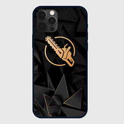 Чехол iPhone 12 Pro Chainsaw Man golden poly