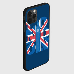 Чехол для iPhone 12 Pro Лондон - флаг Великобритании, цвет: 3D-черный — фото 2