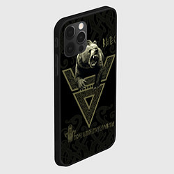 Чехол для iPhone 12 Pro Моя земля мои правила: медведь, цвет: 3D-черный — фото 2