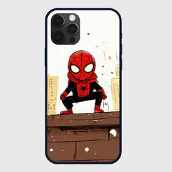 Чехол iPhone 12 Pro Мини человек-паук