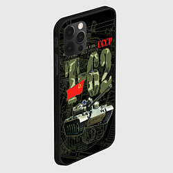 Чехол для iPhone 12 Pro Танк Т-62 советский средний танк, цвет: 3D-черный — фото 2